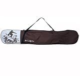 Housse snowboard FREERIDER chocolat/blanc original PAUL KURZ. Sac à board avec sangle de transport réglable