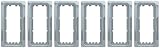 1997 - 2001 JEEP Cherokee Sport High Impact Triple Chrome Plated ABS Grille Grill Inserts Overlays
