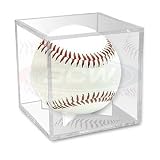 BCW BallQube Grandstand Baseball Holder Display - Sports Memorablia Display Case - Sportscards Collecting Supplies, Ultra UV Coating 98%