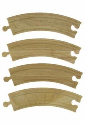 Childrens Toyshop  Toys : 4 x Long Curves Track Accessory