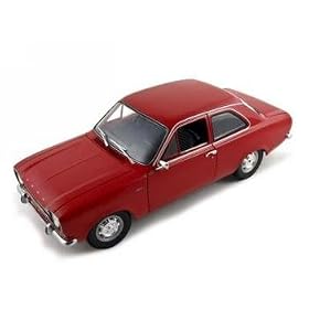1971 Ford Escort Red Diecast Car Model 1/18 Minichamps