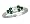 14kt White Gold Diamond and Emerald Women's Ring