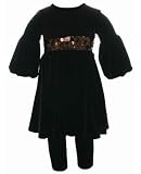 Plum Pudding 2pc Brown Mini Dress & Legging Set