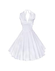 Full-Skirt Belted Vintage Cotton Above the Knee Mini Dress 