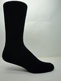 Men's 100% Cotton Casual Black Socks (6 Pairs)