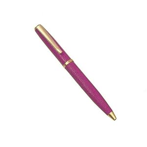 Genuine Italian Goatskin Ballpoint Pen, Pink