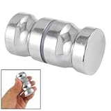 Shower Room Door 1.2 Dia Chrome Metal Cylinderical Knob Handle