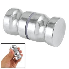 Shower Room Door 1.2 Dia Chrome Metal Cylinderical Knob Handle
