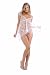 2 PC. Triangle cut chemise with intricate vine embroidery,
