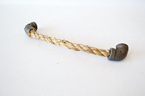 Medium Rope Drawer Pulls - Right Iron Ends