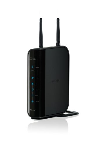 Belkin N Wireless ADSL Modem Router with Simple Security Set Up & High-speed Internet Connection 300 Mbps (F5D8636uk4A)