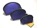 Lantern Moon Lapis Blue Clam Shell Set of 3 Case Nested Pouches