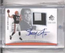 2007 SP Authentic #290 Brady Quinn - Cleveland Browns (RC - Rookie Card - Autographed - Piece of Jersey - Serial #'d to 399)(Football Cards)