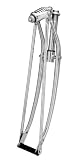 Nirve Spring Action Threaded Cruiser Bike Fork (Chrome, 1 1/8-Inch Threaded)