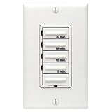 Leviton Decora 30-15-10-5 Preset Minute Electronic Timer White #612-6230M-W