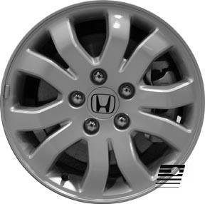 REFINISHED 16 inch Bright Sparkle Silver Full Face Painted Alloy Factory, OEM Wheel, Rim