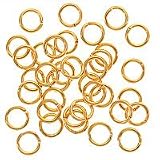 6mm Open Jump Rings 22K Gold Plated (100)