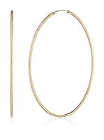 GOLD & Diamonds Pendientes Hoop (Oro Rosa)