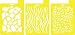 Stencil Mania Stencils 7X10 3/Pkg-Animal Prints