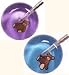 Teddy Bear Ultrascope Stethoscope - Light Blue Background w/ Adult Head & Hot Pink Tubing - Model 79LB