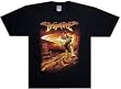 DRAGON FORCE - Flames Armor Tour - Black T-shirt