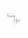 Adams Thank You Greeting Cards, 5.25 x 3.5 Inch, 20 Cards and Envelopes, White with Blue Print (PNC101)