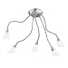 Trio Deckenleuchte mit Flexarmen nickel matt