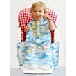 The Original Crumb Chum Bib, Blue Clouds Pattern, Toddler Size