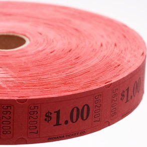 Red $1.00 Ticket Roll