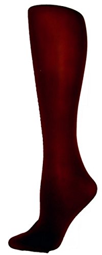 Foot Traffic Opaque Fashion Tights By Foot Traffic,One Size,Burgundy