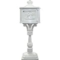 Standbriefkasten Wei� S�ulenbriefkasten Briefkasten Antik Stil Jugendstil