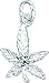 Sterling Silver Marijuana Leaf Charm
