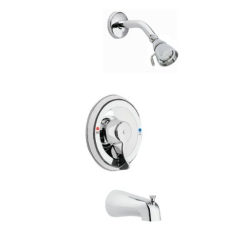 Moen 8389 Commercial Single-Handle Pressure Balancing Tub and Shower Valve with Diverter Spout, Chrome