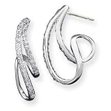 Sterling Silver CZ (Cubic Zirconia) Antique Style Earrings