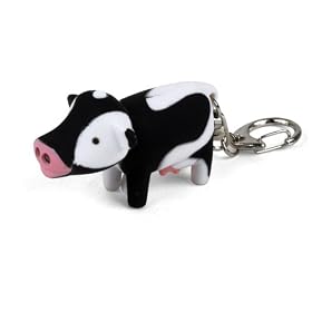 Kikkerland KRL04TC Cow LED Keychain with Sound