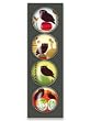iPop Clicks Amy Ruppel Owls 4-Pack Magnet Set