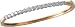 14K Yellow and White Gold Diamond Bangle Bracelet, 2.00 CTW