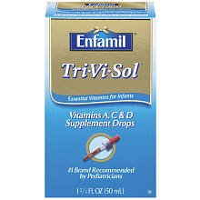 Enfamil Tri-Vi-Sol Supplement Drops, Vitamins A,D and C for Infants 1.66 fl oz (50 ml)