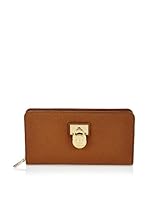 Michael Kors Cartera Hamilton Lg Zip Around (Camel)