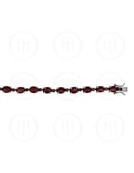 Sterling Silver -Bracelet Garnet Stone MBRG001