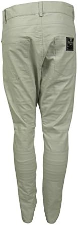 Unconditional Mens Light Grey Drop Crotch Stitched Tapered Jeans S