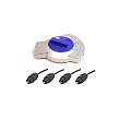 Toslink 3x1 Optical Audio Bi-Directional Switch + (4) 6ft Toslink Cables