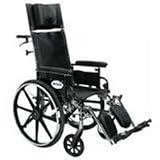 Drive Medical Viper Plus Reclining Wheelchair with Flip Back Desk Arms, 20 Seat Width - 1 Ea, PL420RBDDA