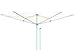 Moerman 88342 Laundry Solutions Multistage Heavy Duty 4-Arm Outdoor Umbrella Style Dryer 164 Feet Of Clothesline