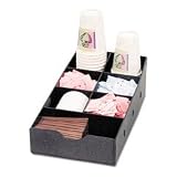 ADVANTUS CORP. / Condiment Caddy,7 Compartments,8-3/4x16x5-1/4,Black / AVTVFCC169 / Sold as 1 Each / Mfr Part # VFCC169