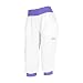 Zumba Fitness Stellar Cargo Capri, White, XX-Large