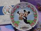 Disneyland Mickey and Minnie Wedding Collectors Plate