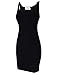 TAM WARE Women Classic Slim Fit Tank Bodycon Mini Tee Dress TWCWD068-BLACK-US M/L(Tag Size L)