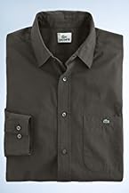 Long Sleeve Washed Chambray Poplin Shirt