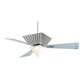 Fanimation Fans FP3120SN 60" Vetricco Contemporary Satin Nickel Ceiling Fan w/ Light & Remote Ctrl